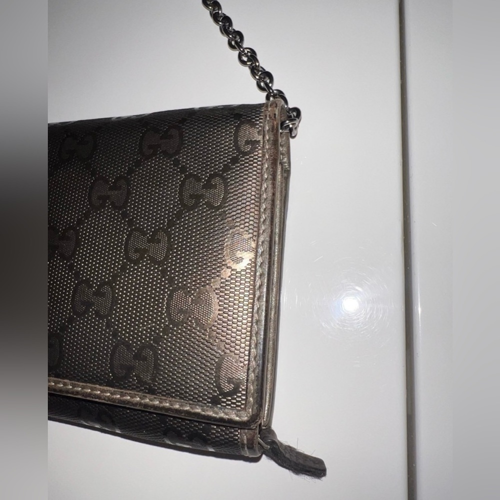 Authentic Gucci Imprime Wallet on Chain - Picture 8 of 12